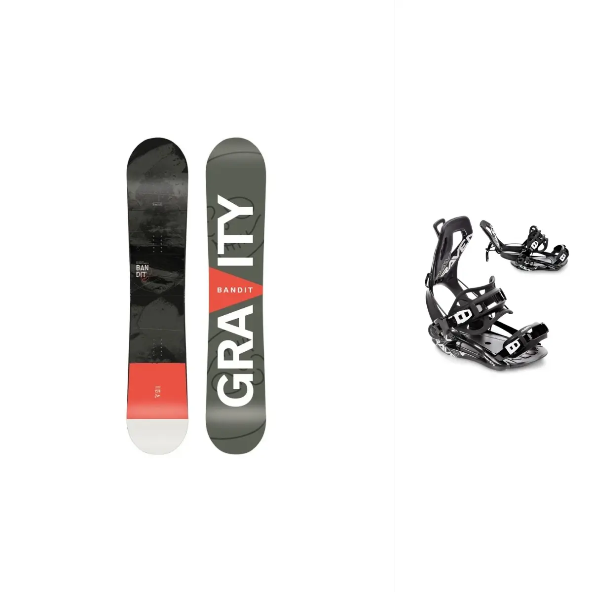 Gravity Bandit pánský snowboard + Raven FT360 black