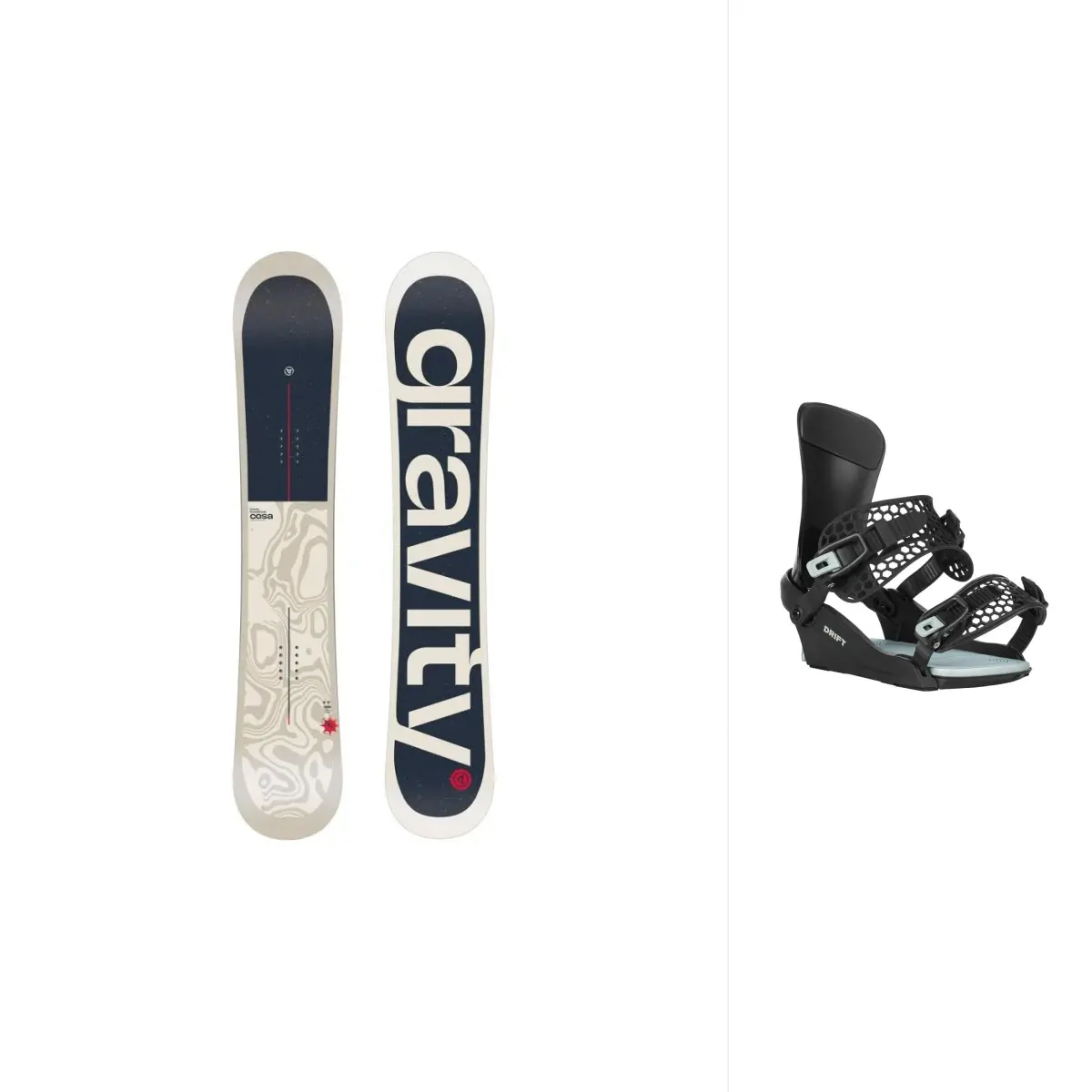 Gravity Cosa 25/26 pánský snowboard + Gravity Drift black/sage vázání
