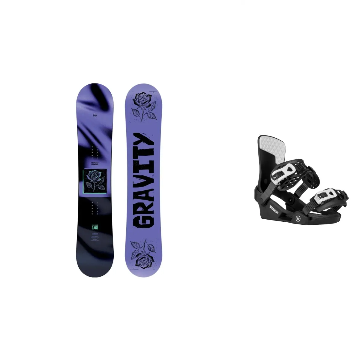 Gravity Eclipse 26/27 dívčí snowboard + Gravity Wildcat black dětské vázání