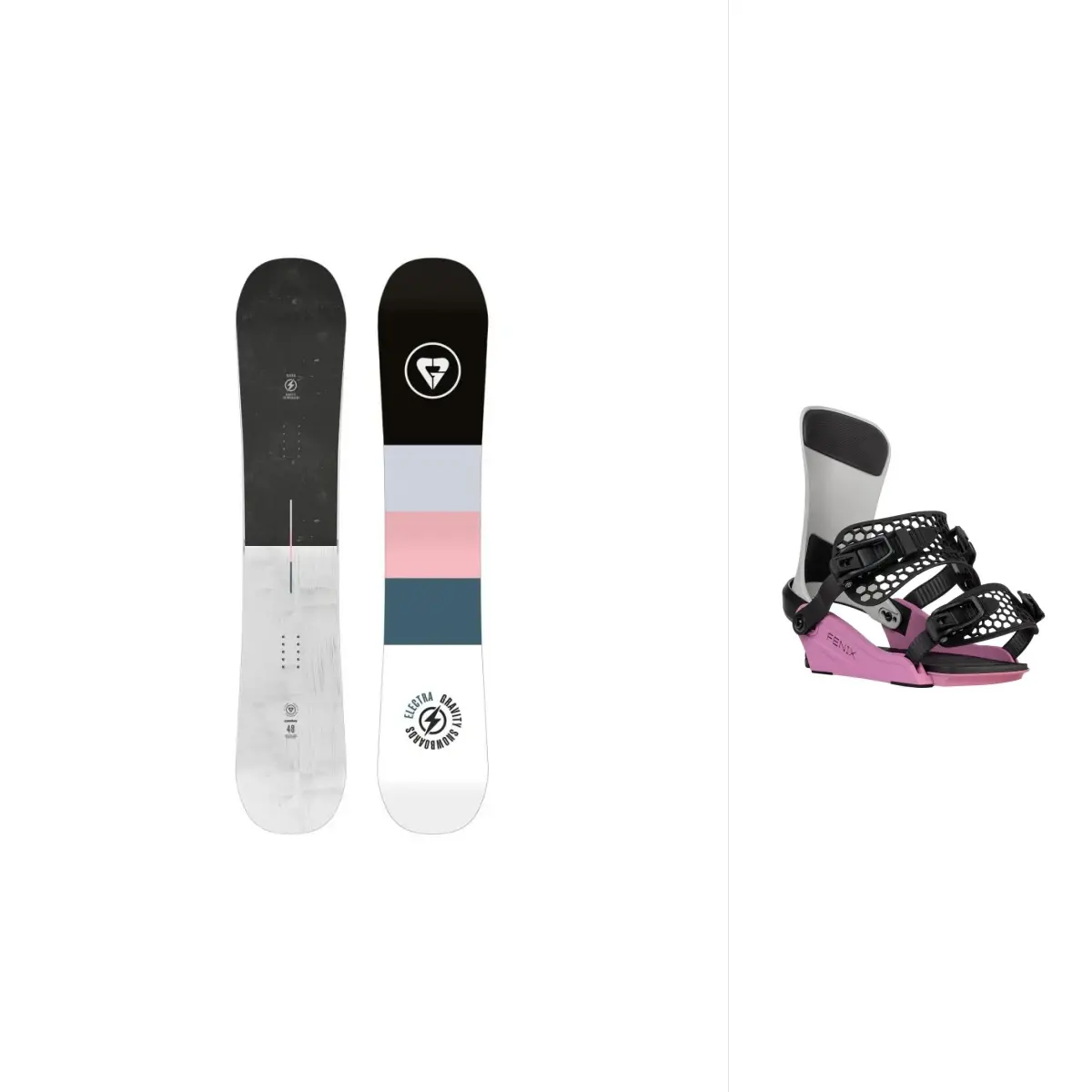 Gravity Electra 24/25 dámský snowboard + Gravity Fenix grey/rose vázání
