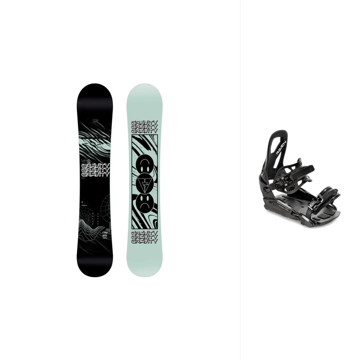 Gravity Empatic 26/27 pánský snowboard + Raven S230 Black snowboardové vázání