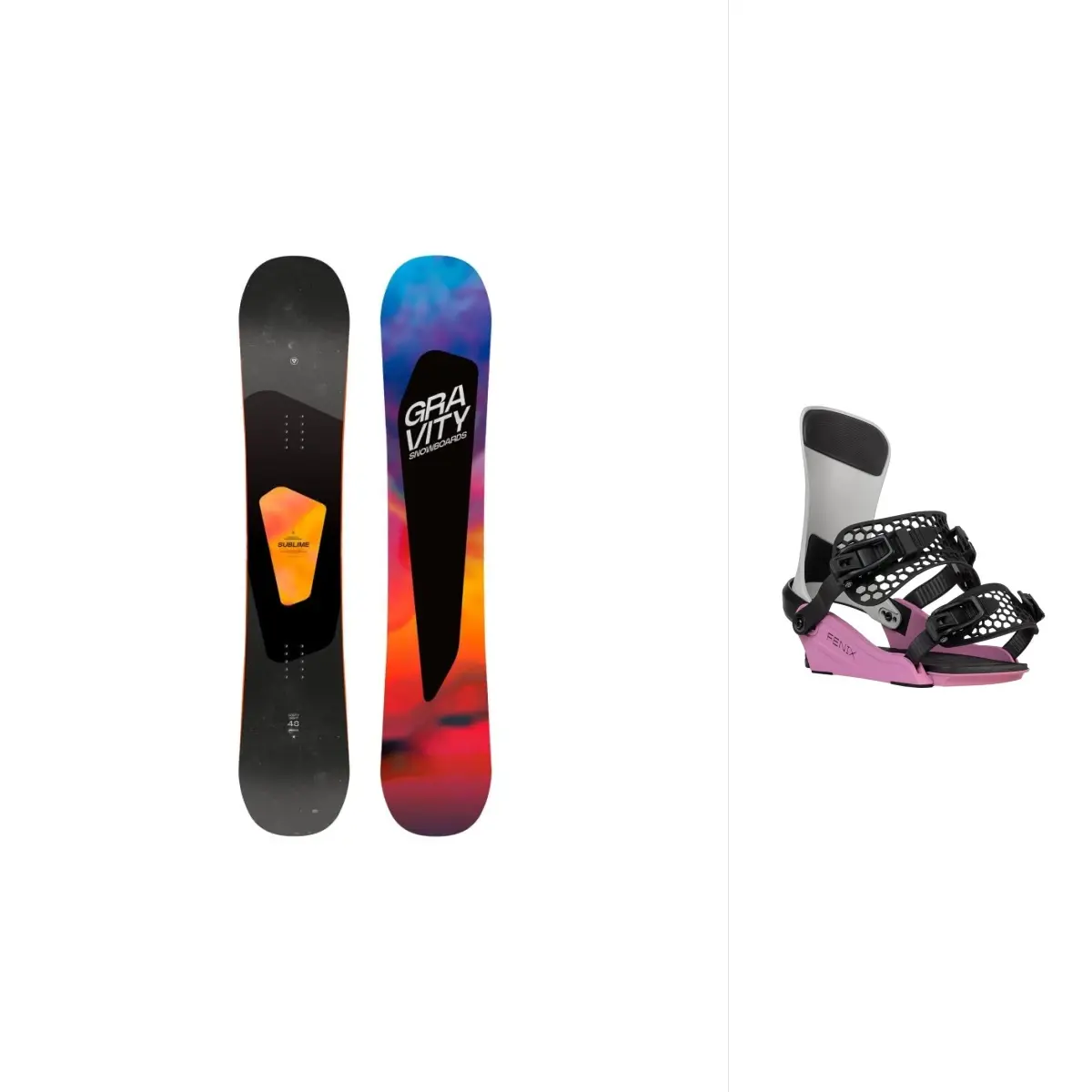 ravity Sublime 24/25 dámský snowboard + Gravity Fenix grey/rose vázání