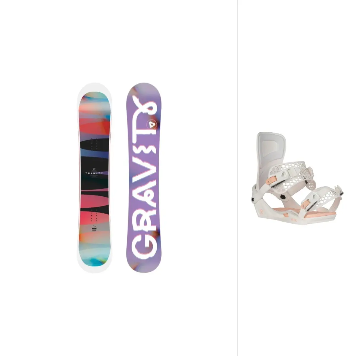 Gravity Trinity 25/26 dámský snowboard + Gravity Rise white 25/26 vázání