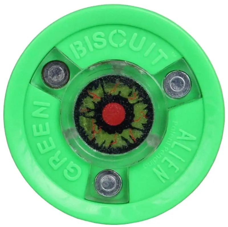 Green Biscuit Alien světle zelený tréninkový hokejový puk