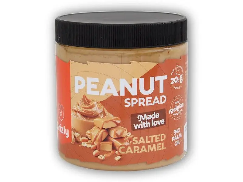 Grizly Arašídový krém slaný karamel 500g