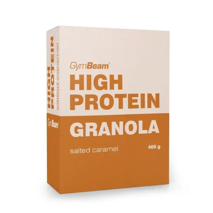 GymBeam Granola s vysokým obsahem bílkovin 400 g