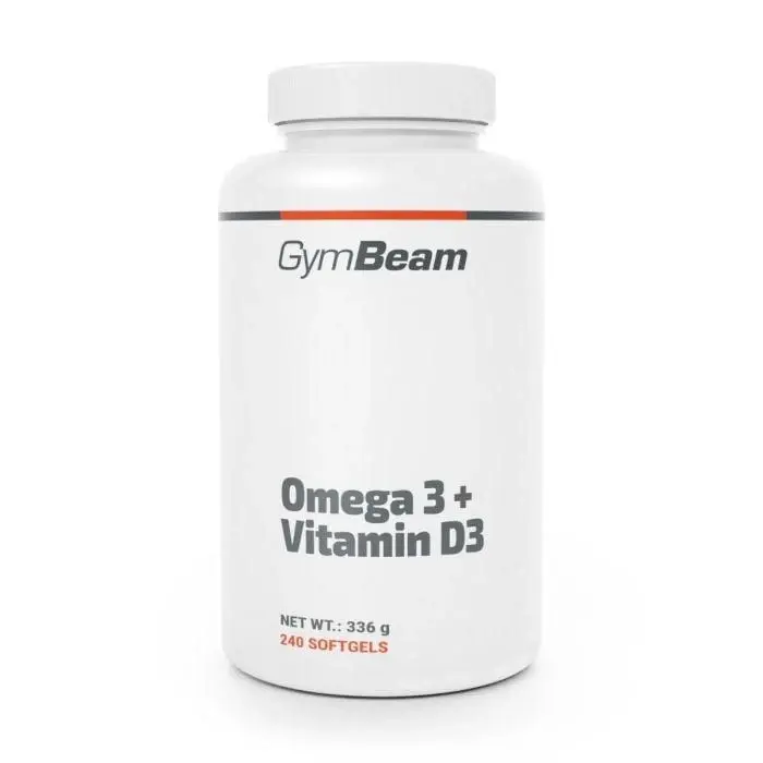 GymBeam Omega 3 + Vitamin D3 240 kaps. (VÝPRODEJ)