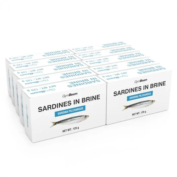 GymBeam Sardinky ve vlastní šťávě 10 x 125 g