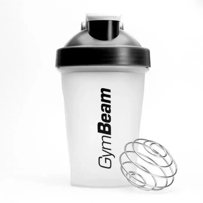 GymBeam Šejkr Blend Bottle průsvitně-černý 400 ml