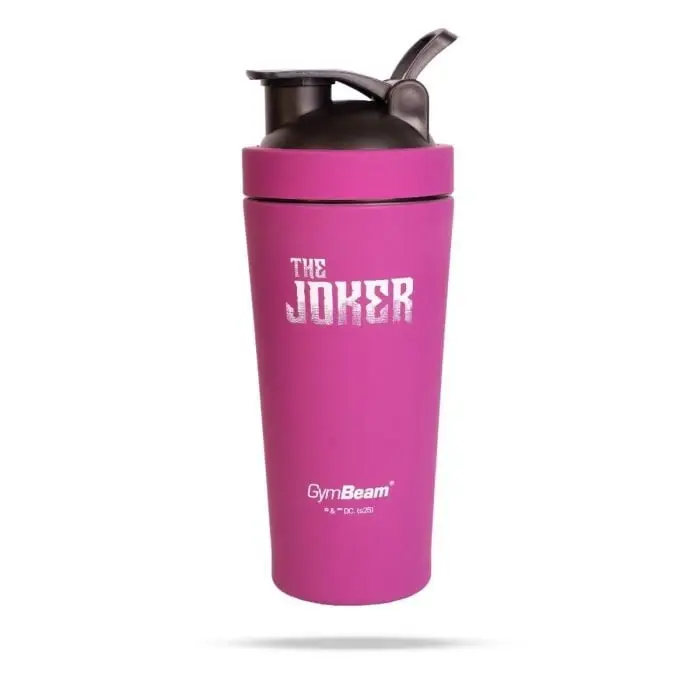 GymBeam Steel The Joker™ fialovo-černý šejkr 750 ml