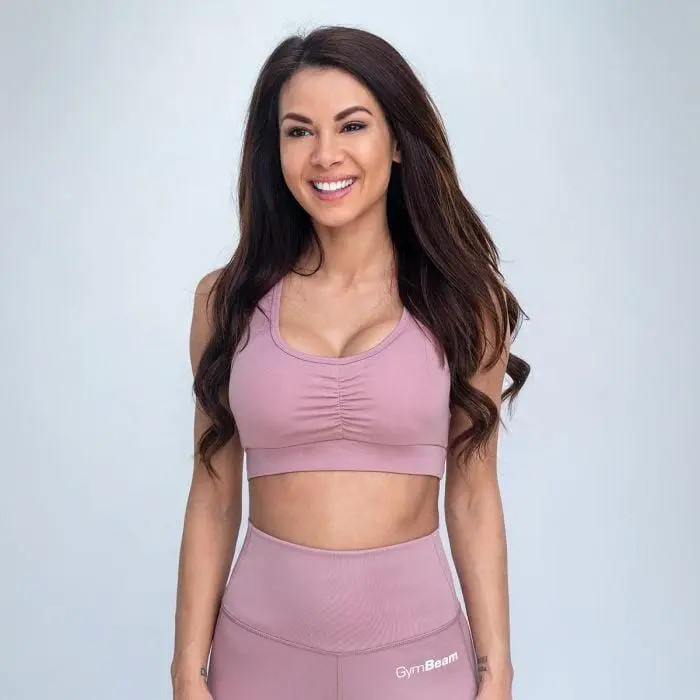 GymBeam Sportovní podprsenka Fave Dusty Rose