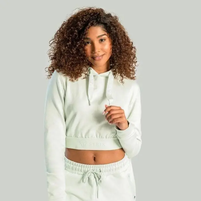 STRIX Dámská mikina Essential Cropped Hoodie Moon Grey