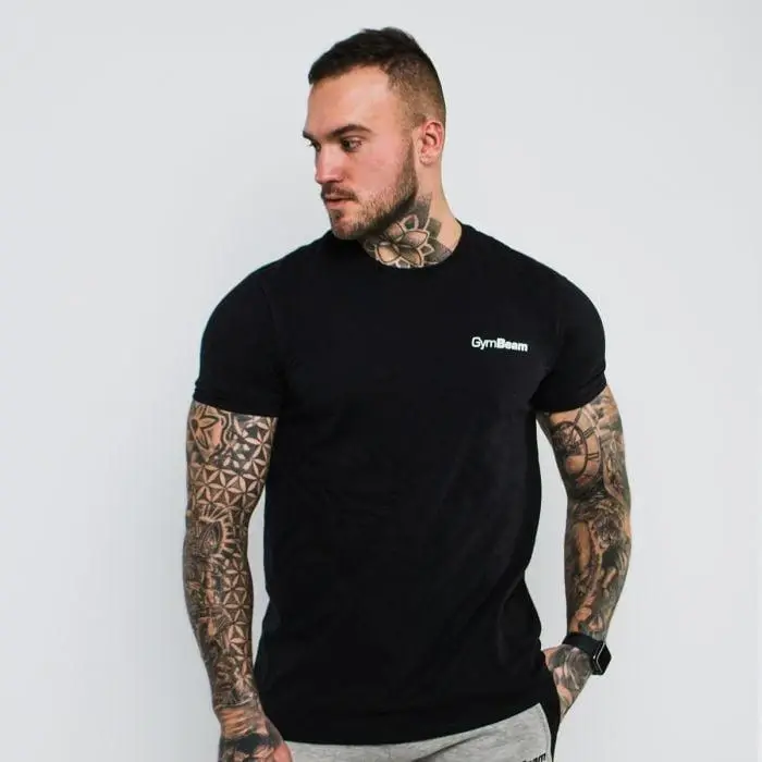 GymBeam Tričko Basic Black POUZE XL (VÝPRODEJ)