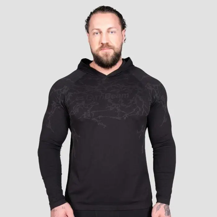 GymBeam Tričko s dlouhým rukávem Static Black