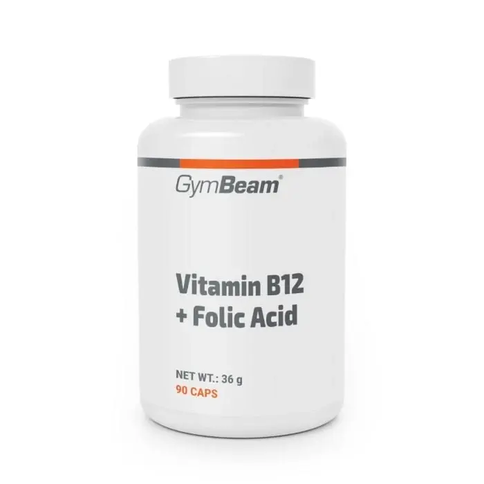 GymBeam Vitamín B12 + Kyselina listová 90 kaps.