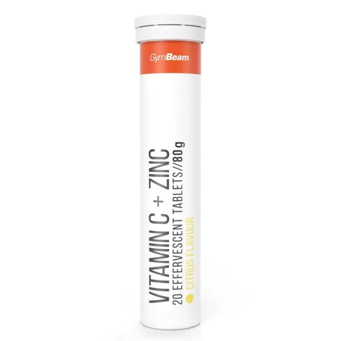 GymBeam Vitamin C + zinek šumivé 12 x 20 tab