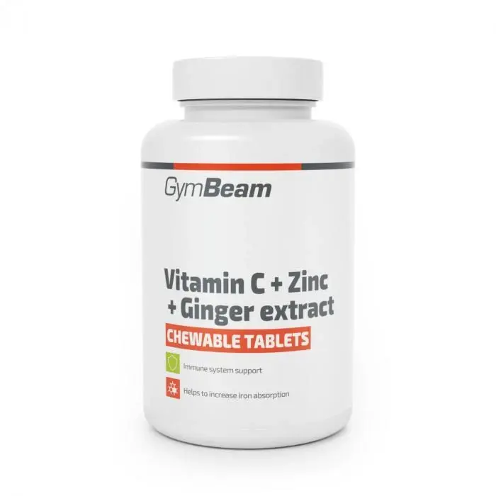 GymBeam Vitamín CZinekextrakt ze zázvoru, tablety na cucání 90 tab. (VÝPRODEJ)