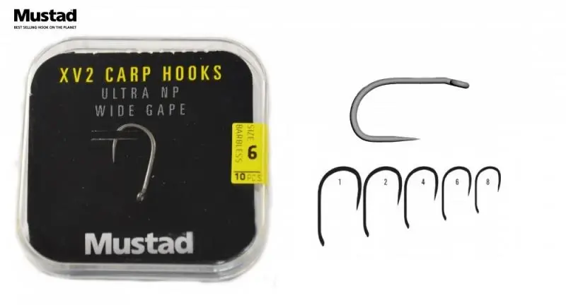 Háček Mustad XV2 Wide Gap vel.4 / 10ks - BEZ PROTIHROTU!