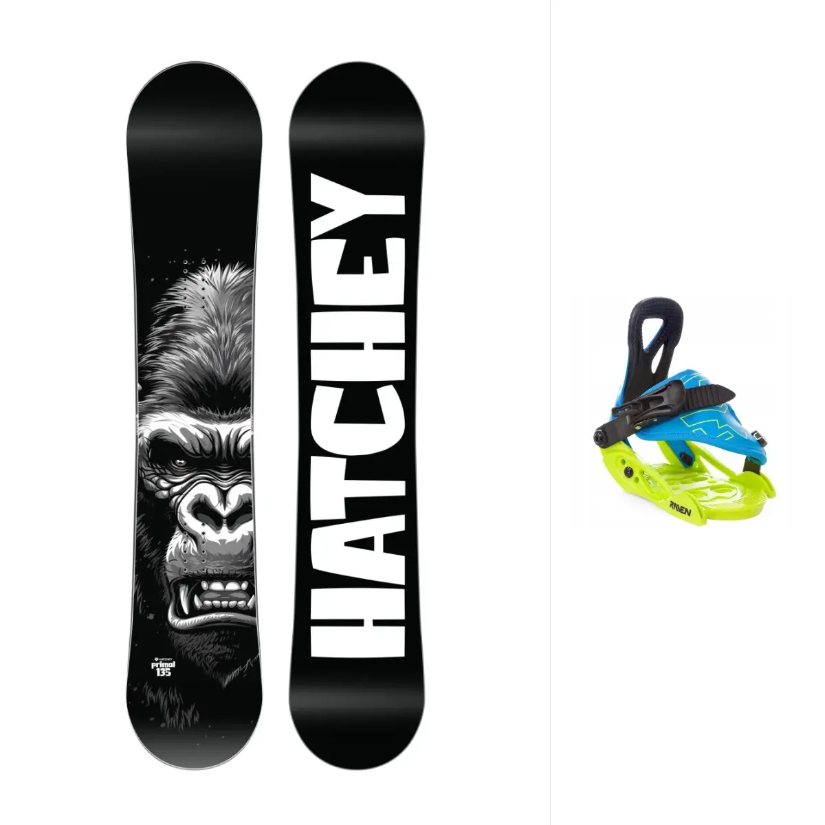Hatchey Primal dětský snowboard + Raven s160 dětské snb vázání