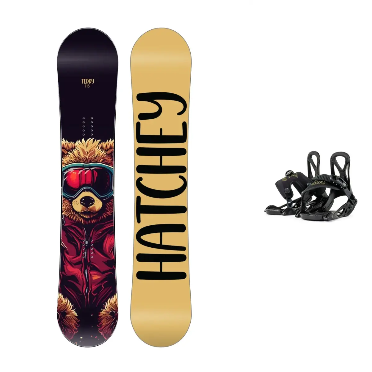 Hatchey Teddy dětský snowboard + Beany Kido vázání