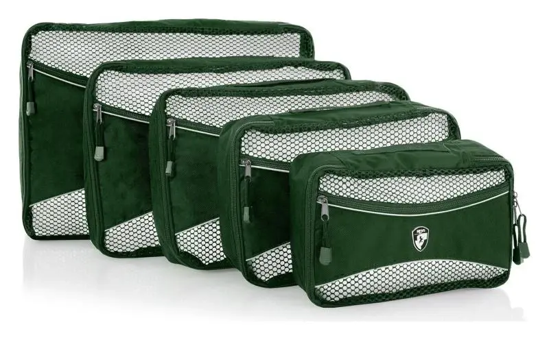 Heys Eco Packing Cube 5pc Set II Green