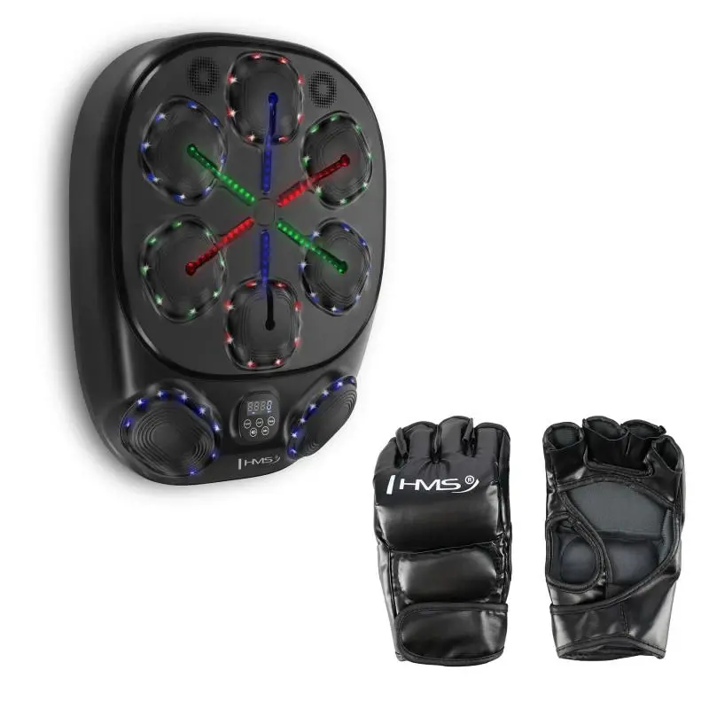 HMS Elektronický boxerský terč TB10 s LED, Bluetooth a rukavicemi (Music Boxing Machine)