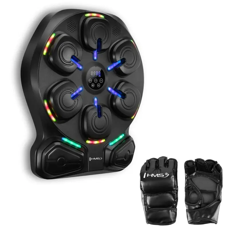 HMS Elektronický boxerský terč TB13 s LED, Bluetooth a rukavicemi (Music Boxing Machine)