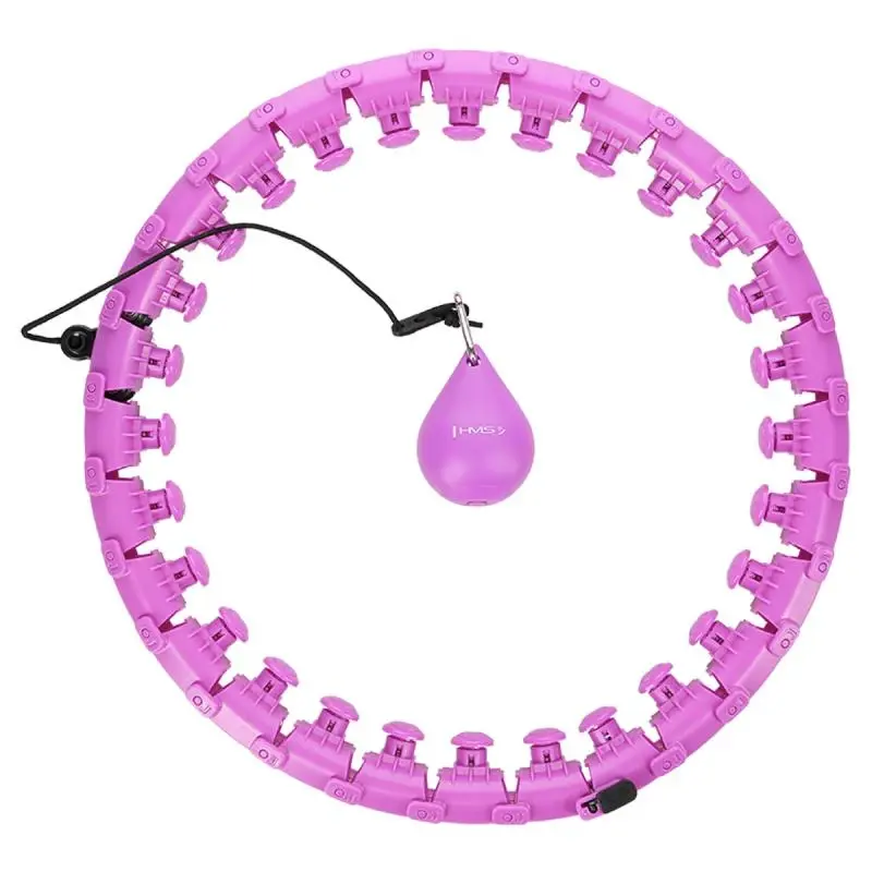 HMS Masážní hula hop HHW12 plus size se závažím fialová