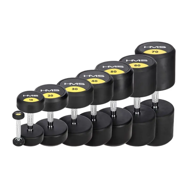 HMS Pogumovaná jednoruční činka HG Pro 10 kg