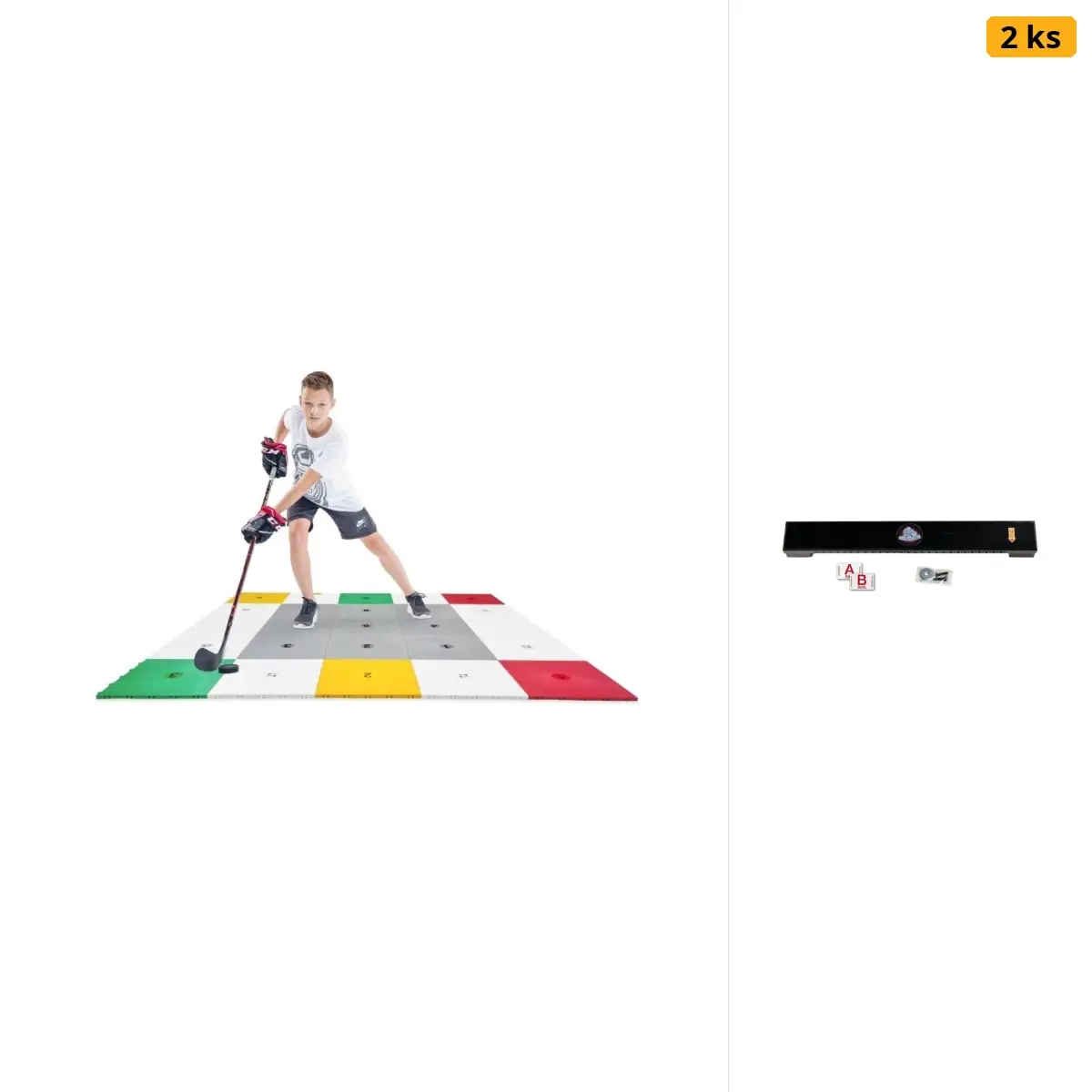 Hockey Revolution 360 Zone LIT tréninková plocha + 2x Hockey Revolution My Passer One Timer nahrávač