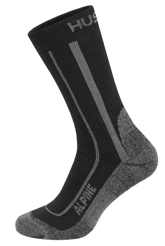 Unisex hřejivé ponožky HUSKY Alpine černé Velikost: