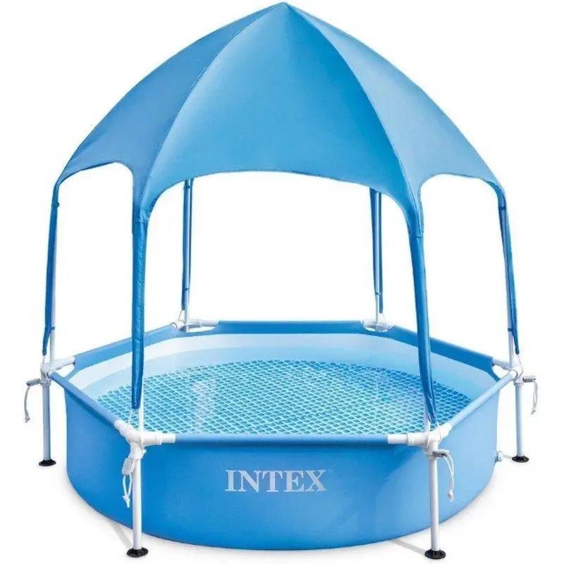 Intex Bazén Metal Frame 28209 183x38 cm se stříškou