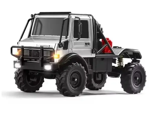 IQ models U4000 Unimog RC Crawler s kovovou kabinou - stříbrný