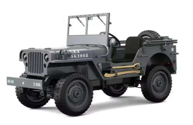 IQ models Vojenské RC auto Jeep WILLYS 1/10 šedý