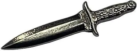 Joker Finishing Knife Satin Old Silver kovový pin do klopy