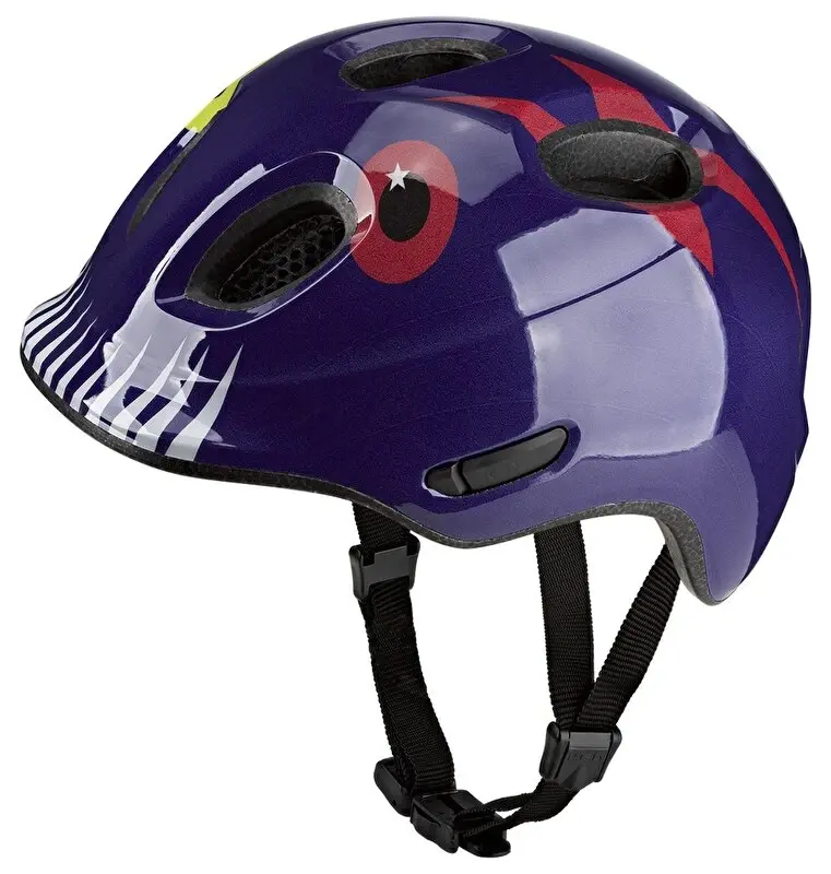 KED Meggy Spark Monster Mood Purple Blue S 45-50 cm dětská cyklistická přilba