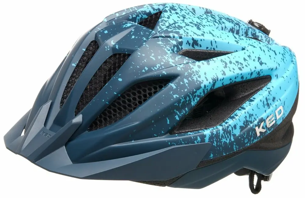 KED Street Junior Pro Deep Blue Cyan Matt M 53-58 cm dětská cyklistická přilba