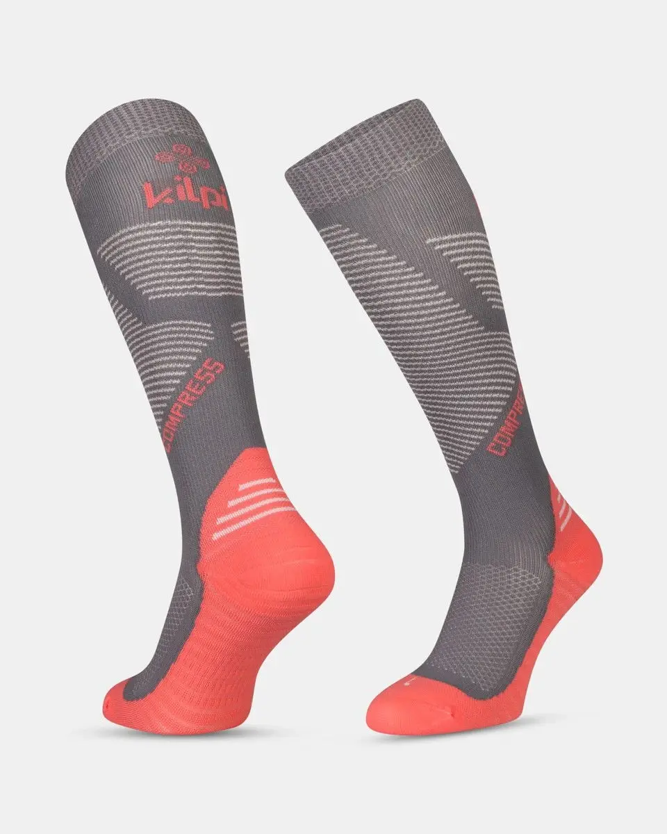 Unisex běžecké podkolenky KILPI Compress růžové Velikost: