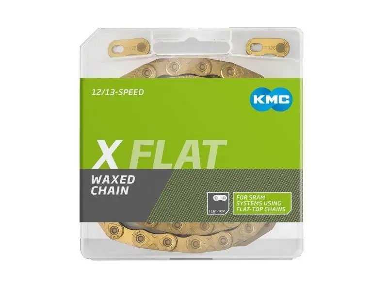 KMC X-flat Zlatý Waxed BOX řetěz