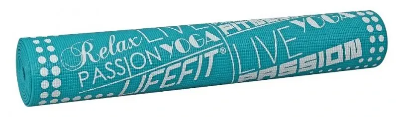 Lifefit Gymnastická podložka SLIMFIT, 173x58x0.4cm, světle tyrkysová