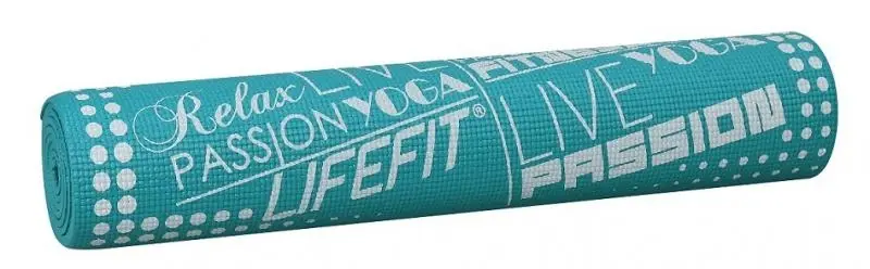 Lifefit Gymnastická podložka SLIMFIT PLUS,173x58x0.6cm, světle tyrkysová