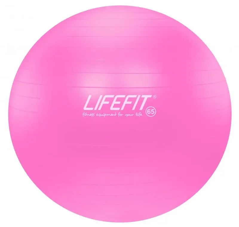 Lifefit ANTI-BURST 65 cm, růžový Gymnastický míč