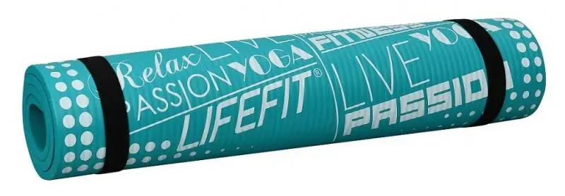 Lifefit Podložka Yoga MAT Exkluziv 100x58x1cm tyrkysová