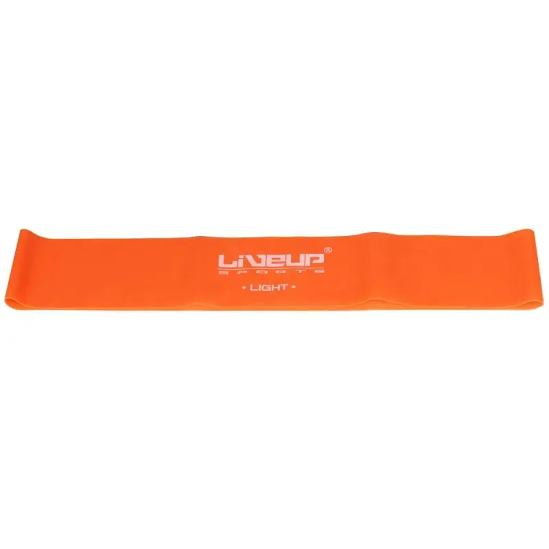 LiveUp Aerobic guma posilovací guma 50 x 5 cm oranžová