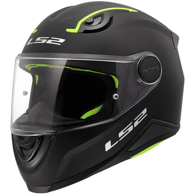 LS2 FF812 Solid matná černá dětská integrální helma na motorku