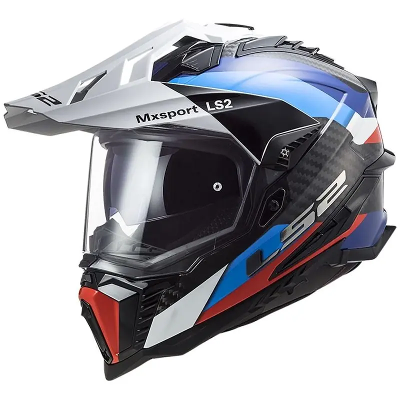 LS2 MX701 C Explorer Frontier černo-modrá enduro helma na motorku