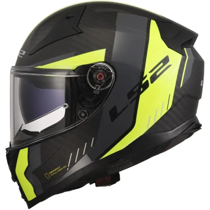 LS2 FF811 Vector II C Grid 06 matná H-V žlutá XL integrální helma na motorku