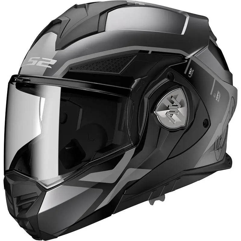 LS2 FF901 Advant X Metryk titanová výklopná helma na motorku
