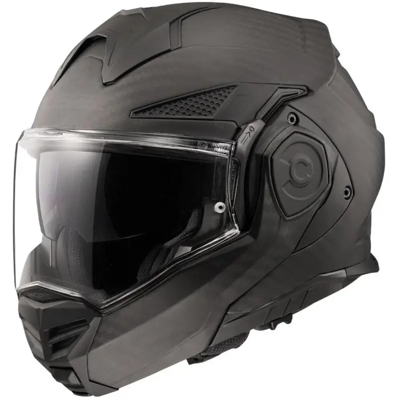 LS2 FF901 Advant X Solid Carbon matná černá výklopná helma na motorku