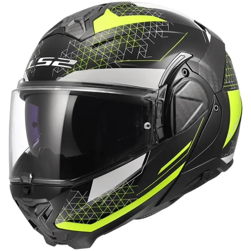 LS2 FF910 Advant II Astral fluo žlutá výklopná helma na motorku